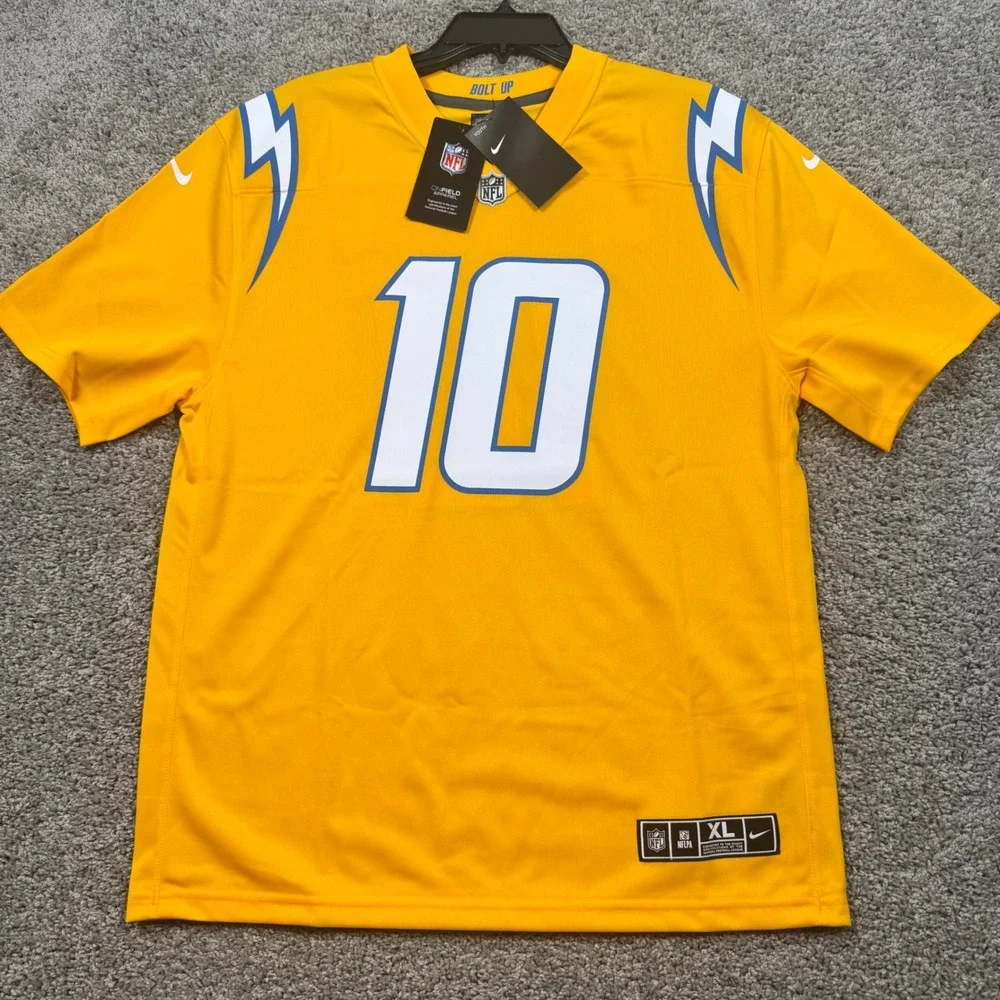 Nike Justin Herbert Chargers Youth Inverted Team Game Jersey Gold XL NEW
